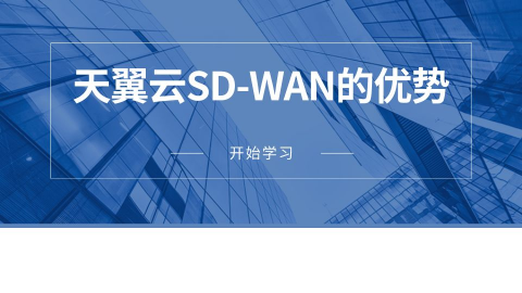 天翼云SD-WAN的优势 