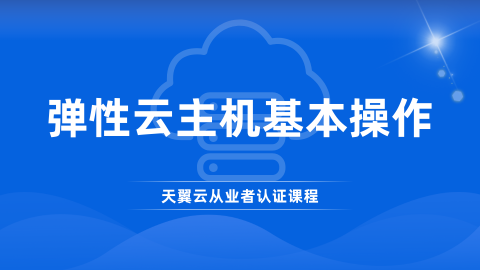 弹性云主机基本操作 